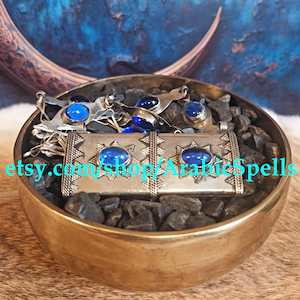 Arabic Magical Talisman Necklace of The Elder Marid Ashmakar, Divine Guidance, Wisdom, Spiritual Authority &  Supernatural Abilities