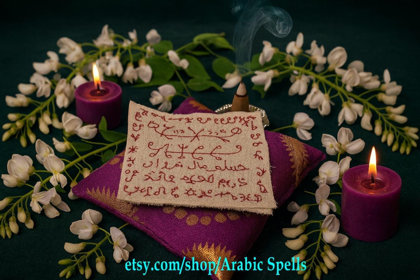 Financial Abundance, Prosperity, Attraction of Material Gain, Wealth Fetching, Money Drawing, Powerful Arabic Deer Skin Taweez Amulet