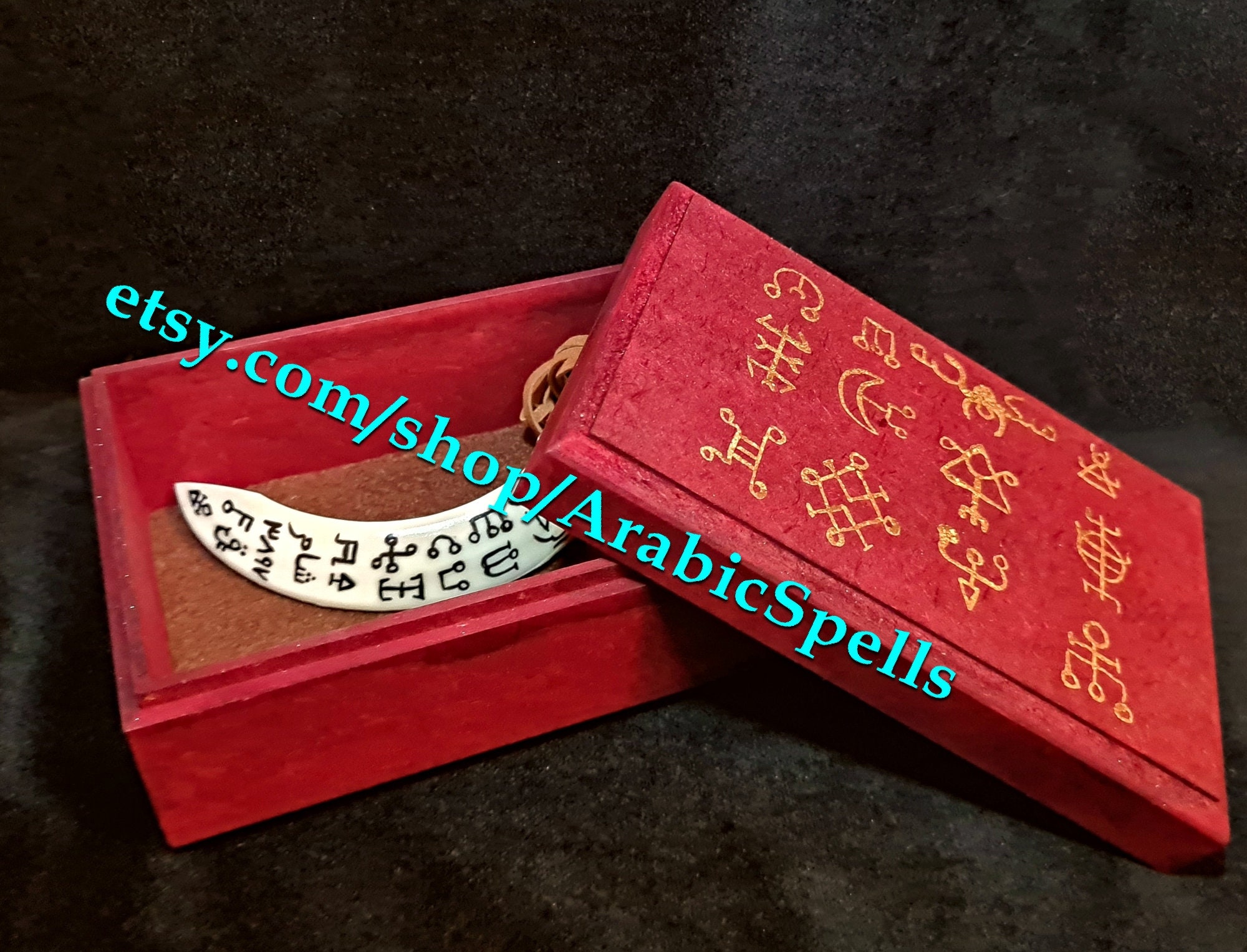 The Jinn Tusk Talisman of Asmar Al-Jaheeb, Unlimited Successes, Prosperity & Abundance, Powerful Protection, Rare Arabic Magical Amulet