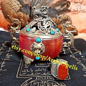 The Lion Ifrit King Malik Al-Asad Ring, Unlimited Strength, Domination Powers, Leadership, Wealth &  Money Attraction, Extreme Good Luck