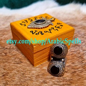 Extraordinary Jinn Magical Ring of the Ifrit Twins Jamal & Layla, Enhancers of Well-Being, Bringers of Luck, Bearers of Success