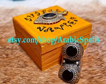 Extraordinary Jinn Magical Ring of the Ifrit Twins Jamal & Layla, Enhancers of Well-Being, Bringers of Luck, Bearers of Success