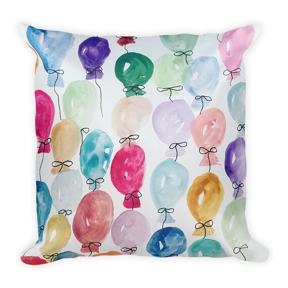 Balloon Pillow Watercolor Pillow Watercolor Red Body Pillow | Zazzle