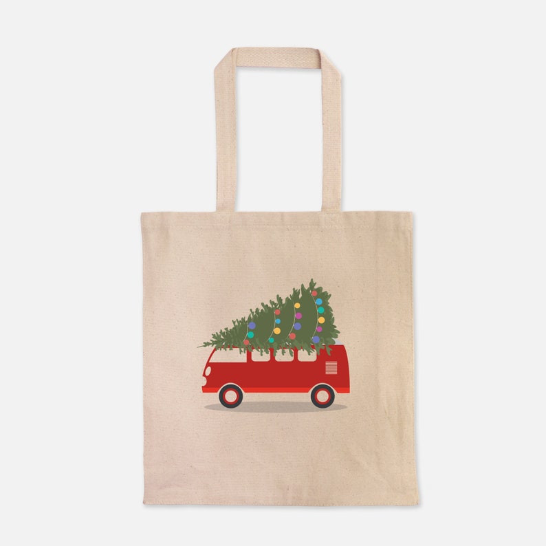 Christmas Bag Xmas Bag Xmas Tote Cotton Tote Bag Christmas Cotton Tote Cotton Canvas Tote Heavy Christmas Tote Bag Holiday Tote Bag