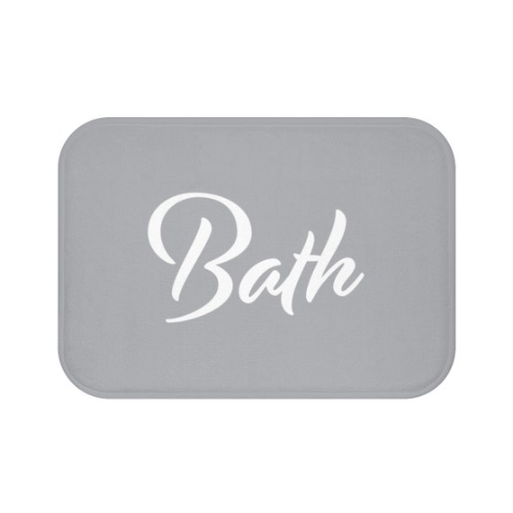Bath Mat Modern Bath Mat Quote Bath Mat Red Bath Mat Etsy