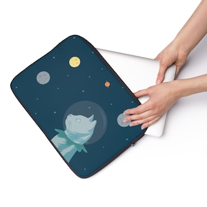 Cosmic Cat Laptop Sleeve: Funny Neoprene Laptop Cover
