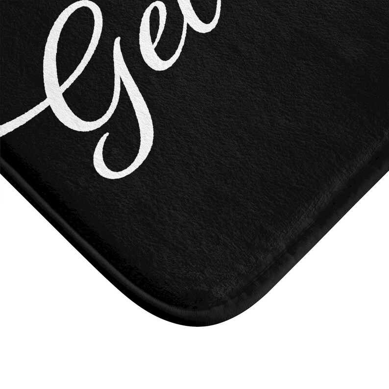Get Naked Bath Mat Modern Bath Mat Quote Bath Mat Black Etsy