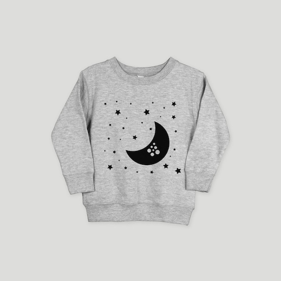 Moon and star print sweatshirt sales