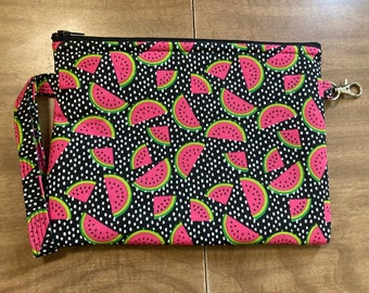 Watermelon Dots Wristlet