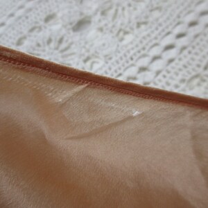 Beautiful Vintage Apricot SILK TAP PANTS with Lace Insert French Knickers Vintage Lingerie image 10