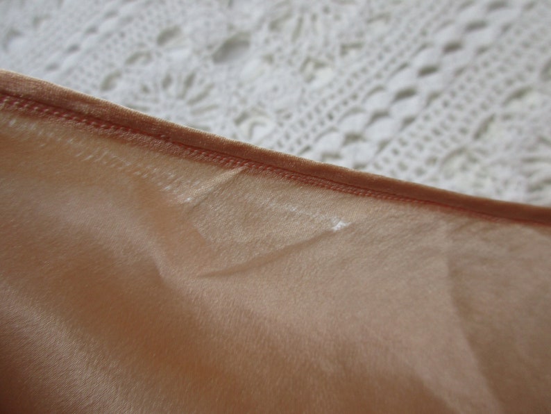 Beautiful Vintage Apricot SILK TAP PANTS with Lace Insert French Knickers Vintage Lingerie image 10