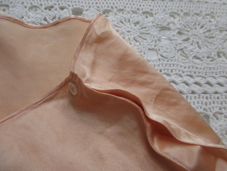 Beautiful Vintage Apricot SILK TAP PANTS with Lace Insert French Knickers Vintage Lingerie image 5