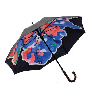 Deluxe Cane Umbrella, Wooden Handle, Automatic with Original Artwork, Strong and Windproof image 10