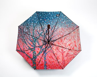 Parapluie artistique, matériaux solides et élégant, design unique, cadeau inoubliable, parapluie.