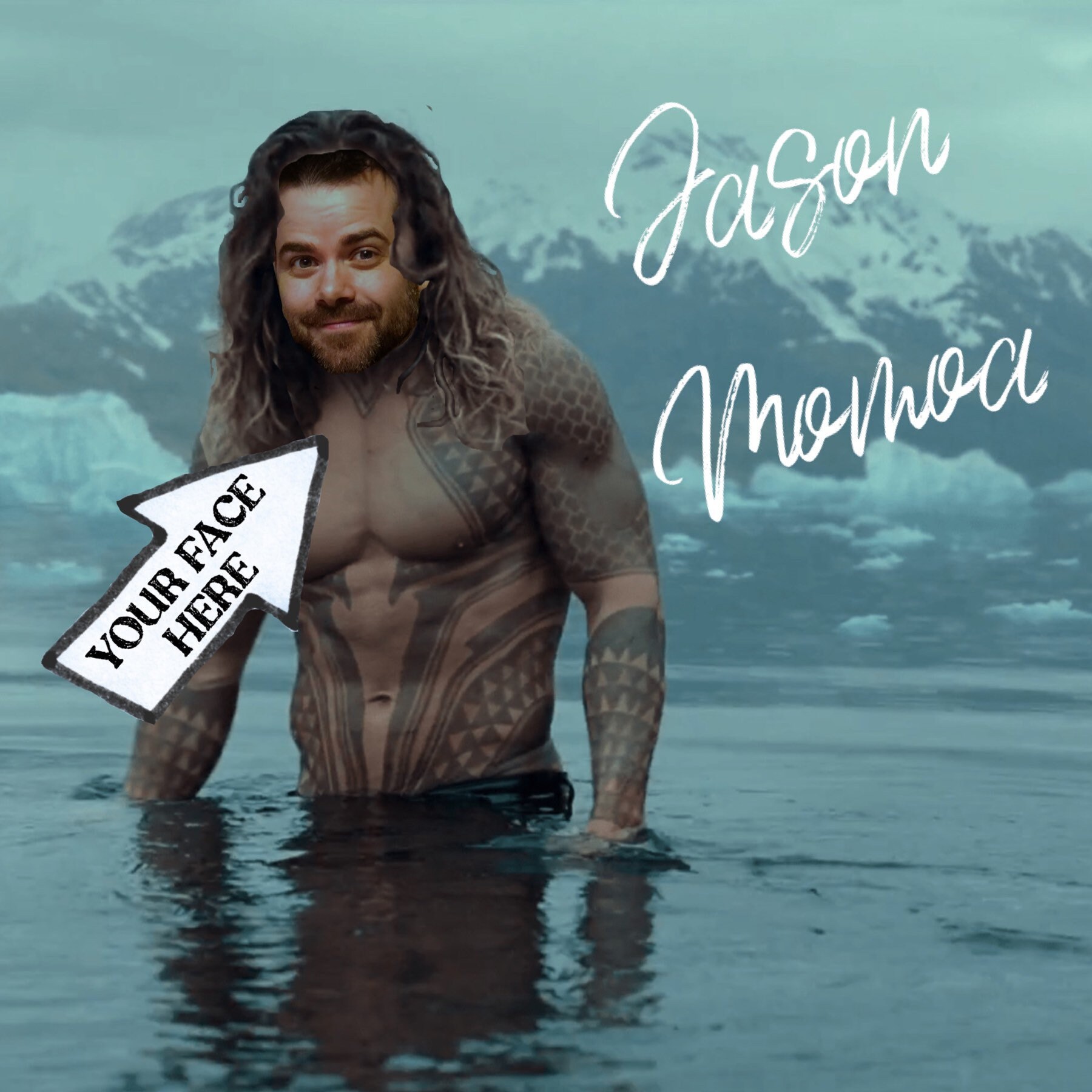 Jason Momoa Aquaman Fun Gag Gift Add Your Face Put A Etsy