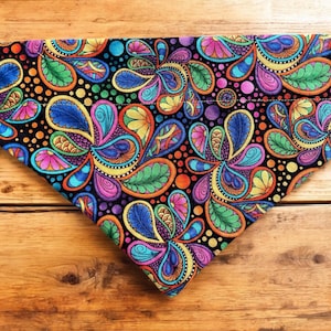 Abstract Over The Collar Dog Bandana