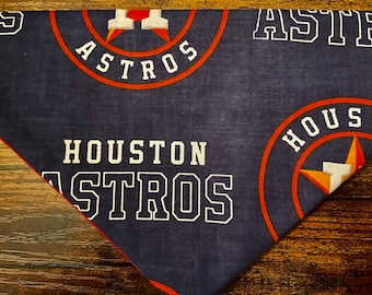 Astros de Houston, Bandana MLB avec collier pour chien/Cadeaux/Vêtements pour chien/Accessoires pour chien/