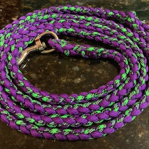 Rattlesnake 550 Paracord Dog Leash/  4ft or 6ft/ Dog Gift/Durable
