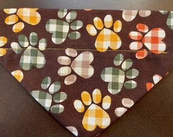 Fall Paws  Over The Collar Dog Bandana/Dog Clothes/Gifts