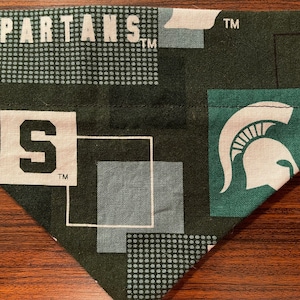 Michigan State Spartans College Sports Over The Collar Dog Bandana/Gifts/ Dog Clothes/College Sports Collection