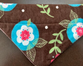 Sweet Spring Flowers Over The Collar Dog Bandana/Clearance Sale