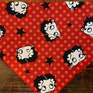 Betty Bop  Over The Collar Dog Bandana/Dog Accessories/ Gifts