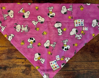 Bandana per cani rosa Snoop sopra il collare/vestiti per cani/elastico per capelli abbinato/regali