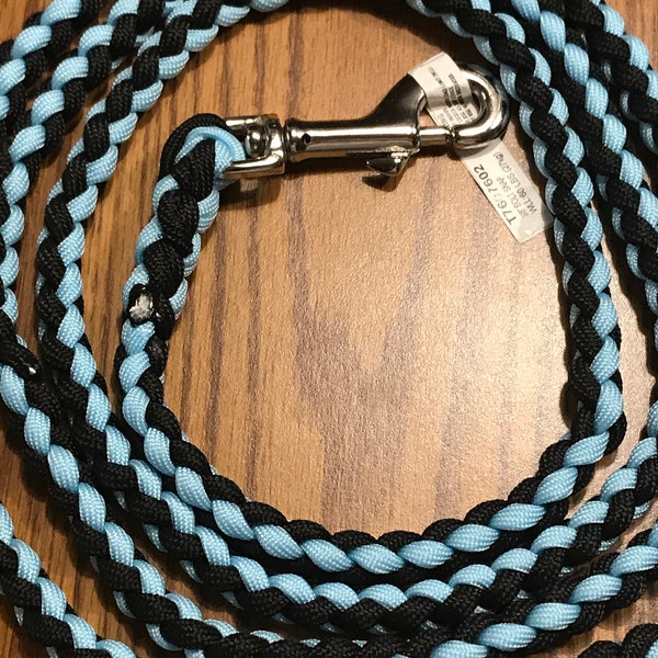 Lapis 550 Paracord 4 Strand Braided Dog Leash in 4ft or 6 ft/Dog Leash/Dog Gifts