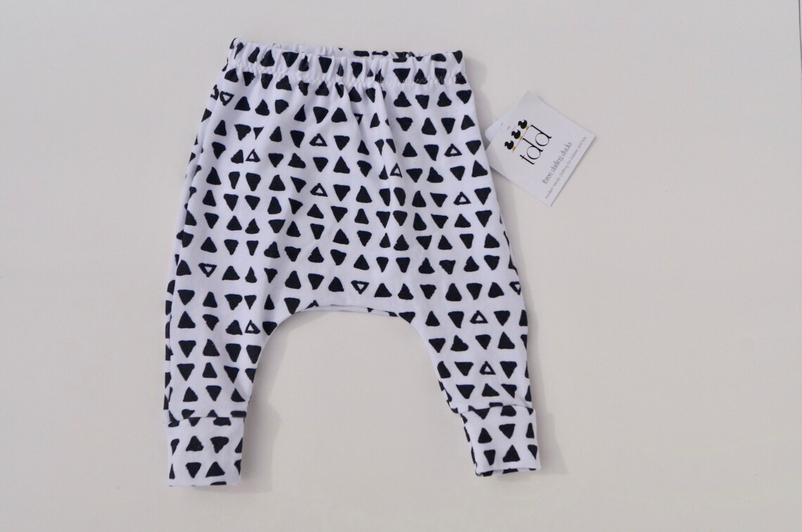 Triangle Print Harem Pants Baby Boy Pants Baby Girl Pants Etsy
