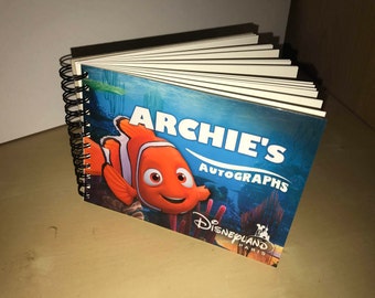 Disney Autograph Books - Personalised for Disney World or Disneyland Paris. - A5 Size
