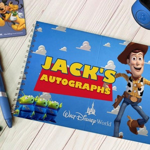 Personalised Toy Story woody / Jessie Autograph Book Disneyland