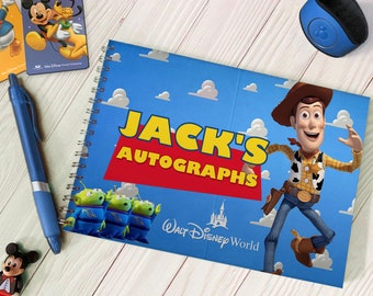 Personalizowana książka autografów Toy Story (Woody / Jessie) - Disneyland / Disney World