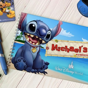 Personalised Stitch 626 Autograph Book - Disneyland / Disney World