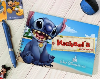 Personalised Stitch 626 Autograph Book - Disneyland / Disney World