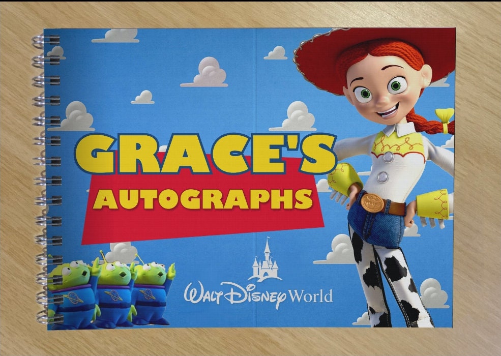 Personalised Toy Story woody / Jessie Autograph Book - Etsy
