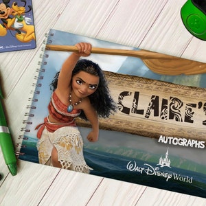 Personalised Moana Autograph Book - Disneyland / Disney World