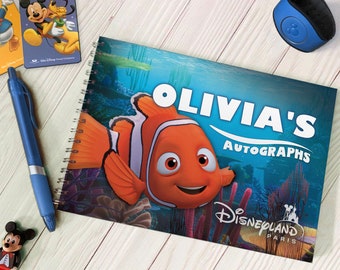 Carnet d'autographes Le Monde de Nemo personnalisé - Disneyland / Disney World