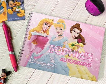 Spersonalizowana książka z autografami księżniczek Disneya - Disneyland / Disney World