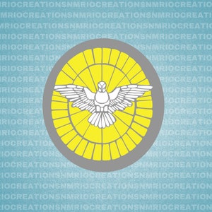 Holy Spirit Silhouette svg file, Confirmation Clip art, Confirmation svg, INSTANT DOWNLOAD - svg, pdf, gsp, jpg, png