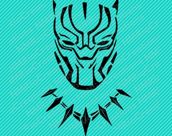 Black Panther Silhouette svg file, Black Panther Clip art, black panther svg, INSTANT DOWNLOAD - svg, pdf, dxf, eps, png