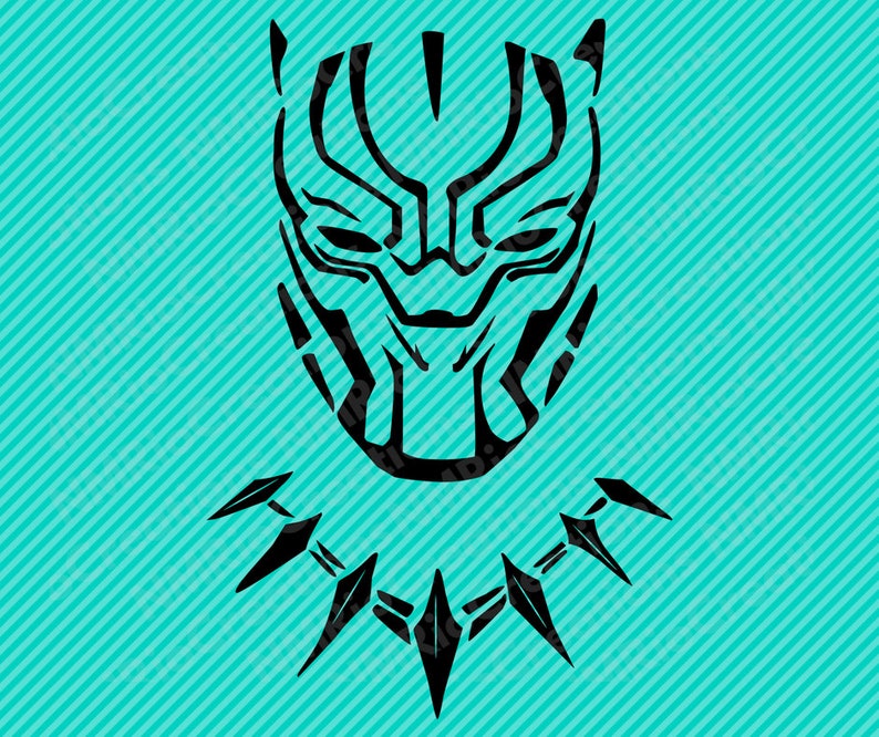 Black Panther Silhouette svg file Black Panther Clip art | Etsy