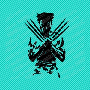 Wolverine Silhouette svg file, Wolverine clipart, Wolverine svg, INSTANT DOWNLOAD-svg, pdf, dxf, eps, png