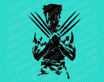 Wolverine Silhouette svg file, Wolverine clipart, Wolverine svg, INSTANT DOWNLOAD-svg, pdf, dxf, eps, png