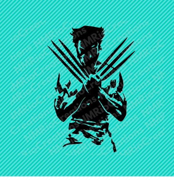 Download Wolverine Silhouette Svg File Wolverine Clipart Wolverine Etsy PSD Mockup Templates