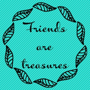 Friends Are Treasures Silhouettes svg file, Inspirational Clip art, friends svg, INSTANT DOWNLOAD - svg, pdf, dxf, eps, png