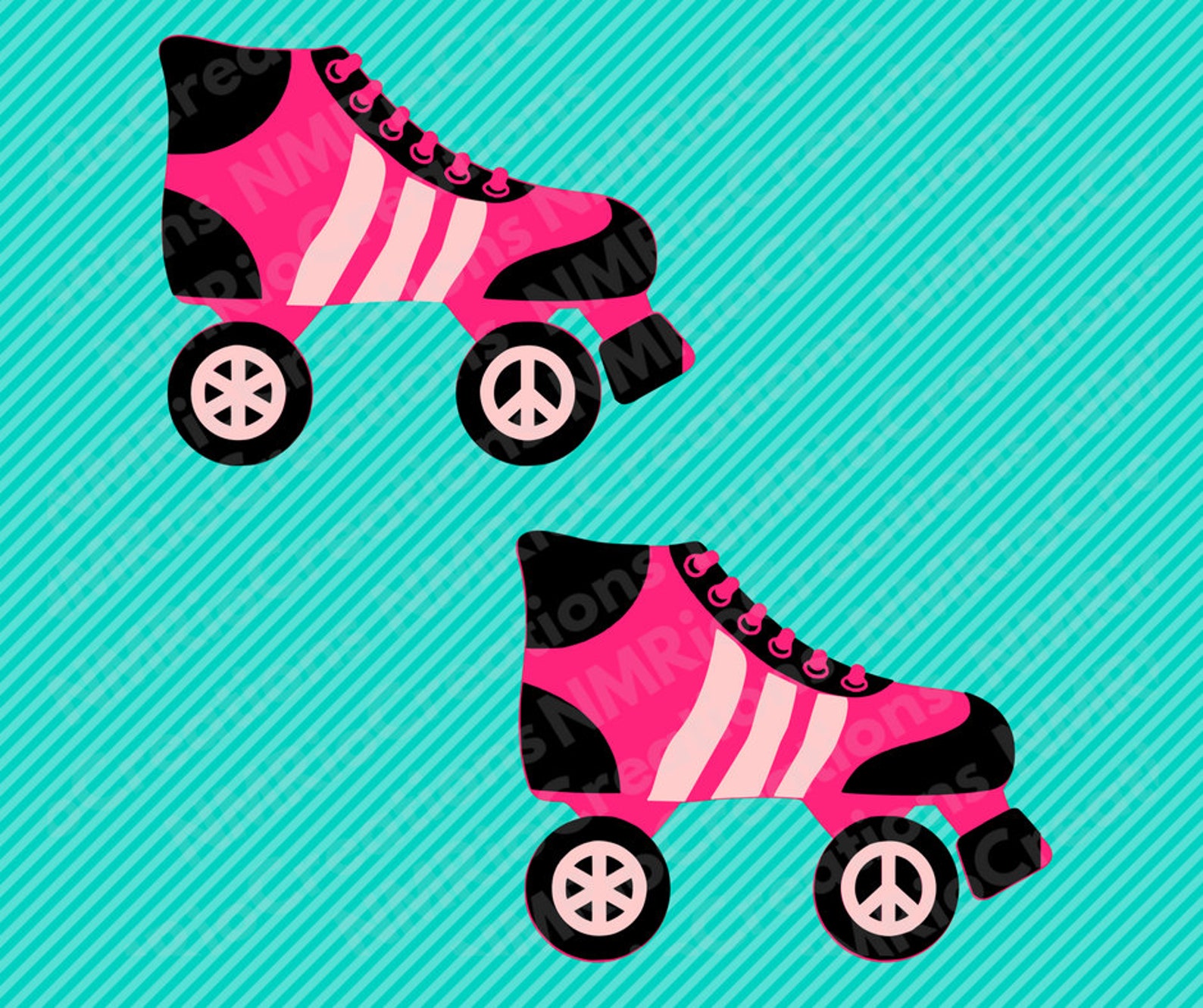 Roller Skate Silhouette Svg File, Roller Skate Clip Art, Roller Skate
