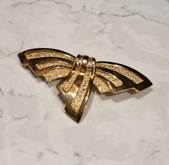 Vintage Signed Tortolani Statement Bow Brooch. - image 10