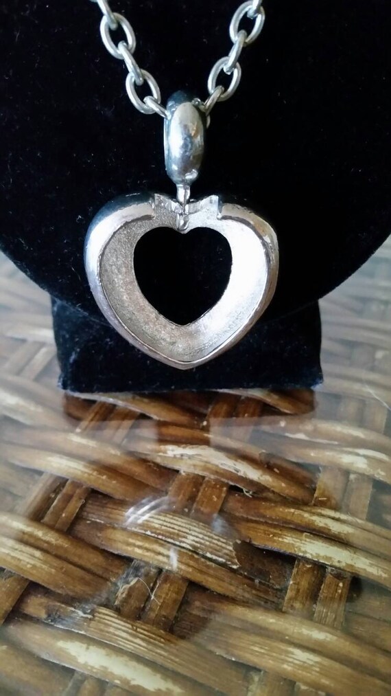 Minimalist Stainless Steel  Swivel  Heart Necklace - image 6