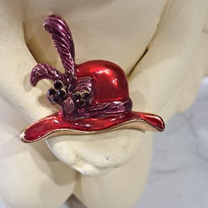 Red Hat Society Brooch
