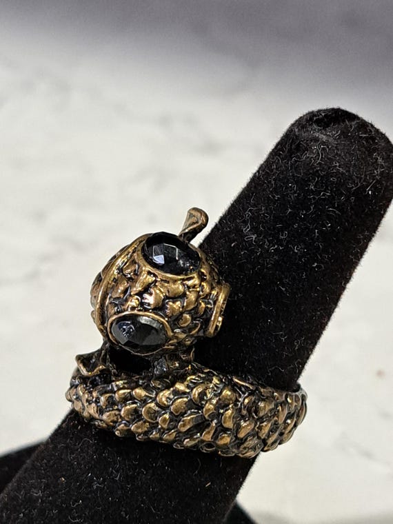 Vintage Koi Fish Statement Ring - image 3